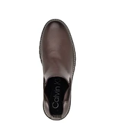 Calvin Klein Men's Letrel Almond Toe Lug Sole Booties