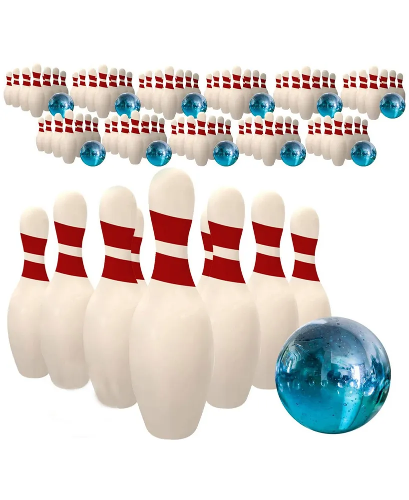 Everything You Need Kicko Miniature Bowling Game Set - 12 pieces 1.5 Inch Deluxe - for Kids, Playing, Party Favors, Fun, Boys, Girls, Bowlers Etc.