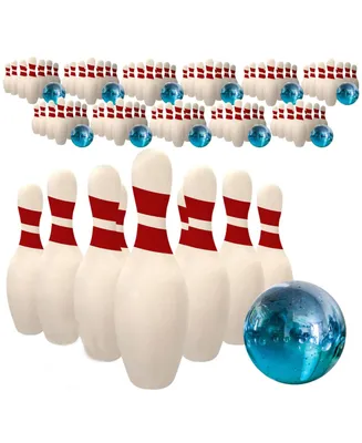 Everything You Need Kicko Miniature Bowling Game Set - 12 pieces 1.5 Inch Deluxe - for Kids, Playing, Party Favors, Fun, Boys, Girls, Bowlers Etc.