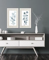 Gray Botanical Framed Art, Set of 2