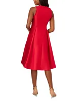Adrianna Papell Women's Pleat-Skirt Fit & Flare Dress