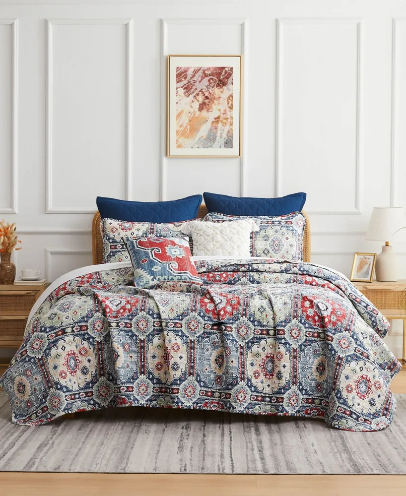 Southshore Fine Linens Kilim 7 Piece Quilt Set, King/California King