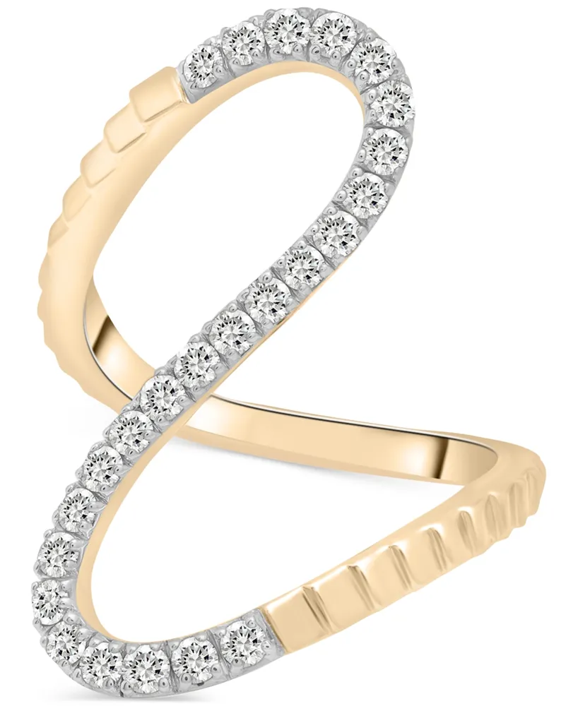 Audrey by Aurate Diamond Infinity Statement Ring (1/2 ct. t.w.) Gold Vermeil or Sterling Silver, Created for Macy's