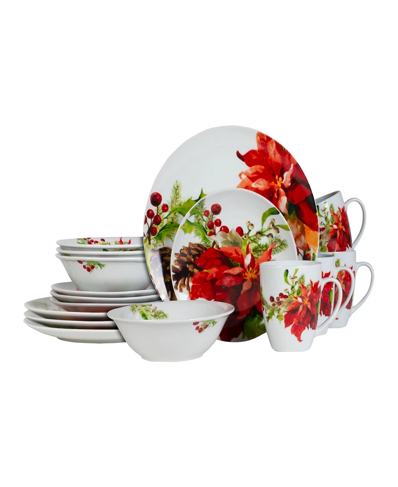 Fitz and Floyd Holiday Home 32-pc Dinnerware Set, Service for 8