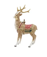 Fitz and Floyd Noel Holiday Grand Deer Figurine, 17.75-in