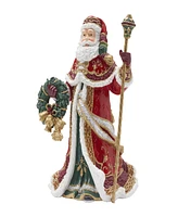 Fitz and Floyd Noel Holiday Musical Santa Figurine, 11-inch