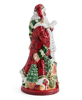 Fitz and Floyd Studio Collection 13-Inch African-American Santa Figurine