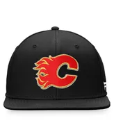 Men's Fanatics Black Calgary Flames Core Primary Logo Fitted Hat