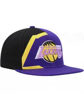 Men's Mitchell & Ness Purple Los Angeles Lakers Hardwood Classics Retroline Snapback Hat