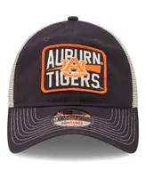 Men's New Era Navy, Natural Auburn Tigers Devoted 9TWENTY Adjustable Hat