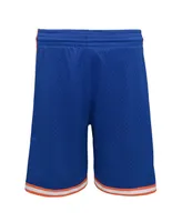 Big Boys Mitchell & Ness Royal New York Knicks Hardwood Classics Swingman Shorts