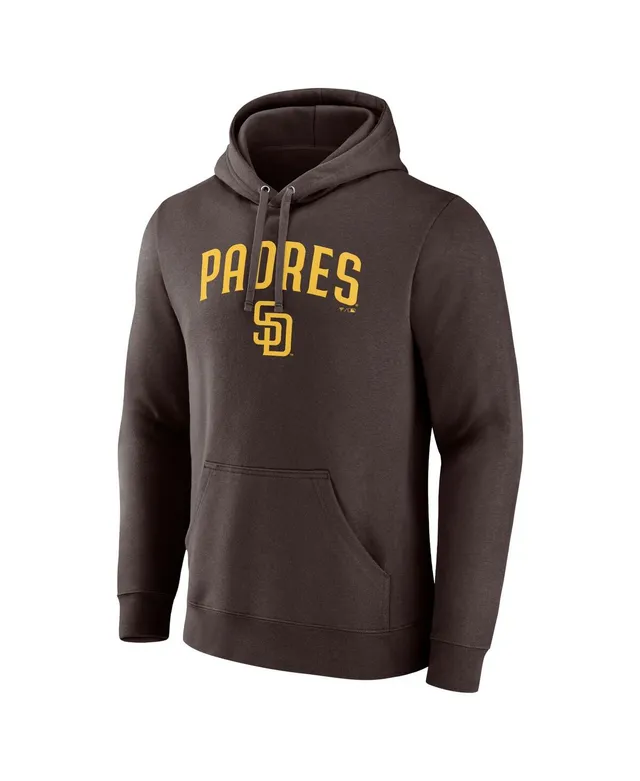 Men's Fanatics Branded Brown San Diego Padres Team Logo Lockup T-Shirt