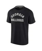 Men's and Women's Fanatics Signature Black Georgia Bulldogs Super Soft Short Sleeve T-shirt