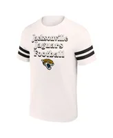 Men's Nfl x Darius Rucker Collection by Fanatics Cream Jacksonville Jaguars Vintage-Like T-shirt