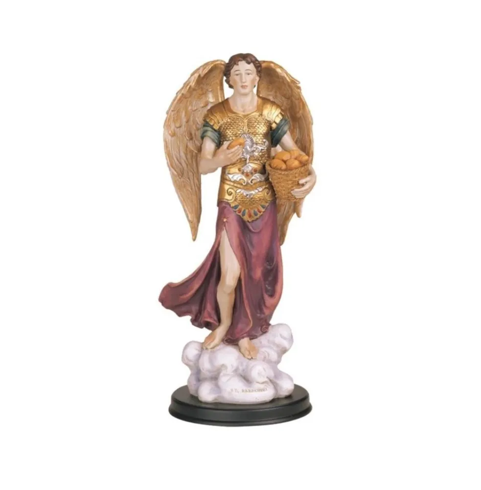 Fc Design 12"H Archangel Barachiel Statue Chief of The Guardian Angels Holy Figurine Religious Decoration Home Decor Perfect Gift for House Warming