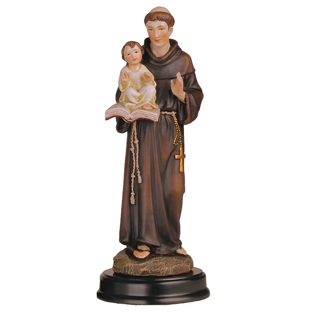 Fc Design 5"H Saint Anthony Holding Child Jesus Statue Anthony of Padua Holy Figurine Religious Decoration Home Decor Perfect Gift for House Warming,