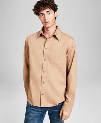 And Now This Men's Oxford Twill Long-Sleeve Button-Up Shirt