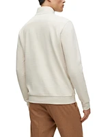 Boss by Hugo Boss Men's Jacquard Zip-Neck Sweatshirt