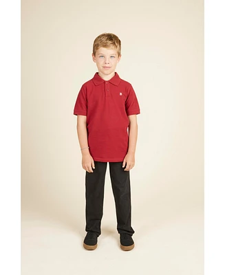 B by Brooks Brothers Big Boys Short Sleeve Pique Polo Shirt