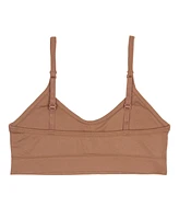 Calvin Klein Big Girls Seamless Ruched Crop Bra