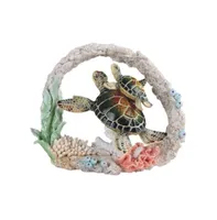 Fc Design 8.75W Sea Turtle, Dolphin, and Clownfish Swimming Around Coral  Together Statue Marine Life Decoration Figurine Home Decor Perfect Gift for