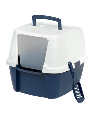 Iris Usa Jumbo Hooded Cat Litter Box with Litter Scoop