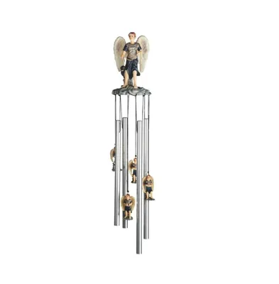 23" Long Archangel Sealtiel Round Top Wind Chime