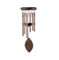 Fc Design 20" Long Wooden Top Wind Chime with Copper Tube Home Decor Perfect Gift for House Warming, Holidays and Birthdays