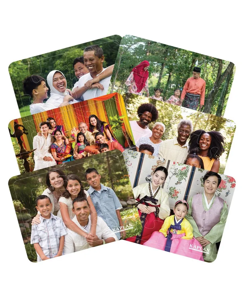 Kaplan Early Learning Families of the World Puzzles - Set of 6