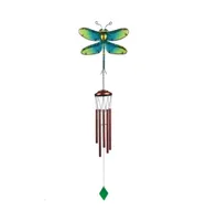 40" Long Green Dragonfly Wind Chime