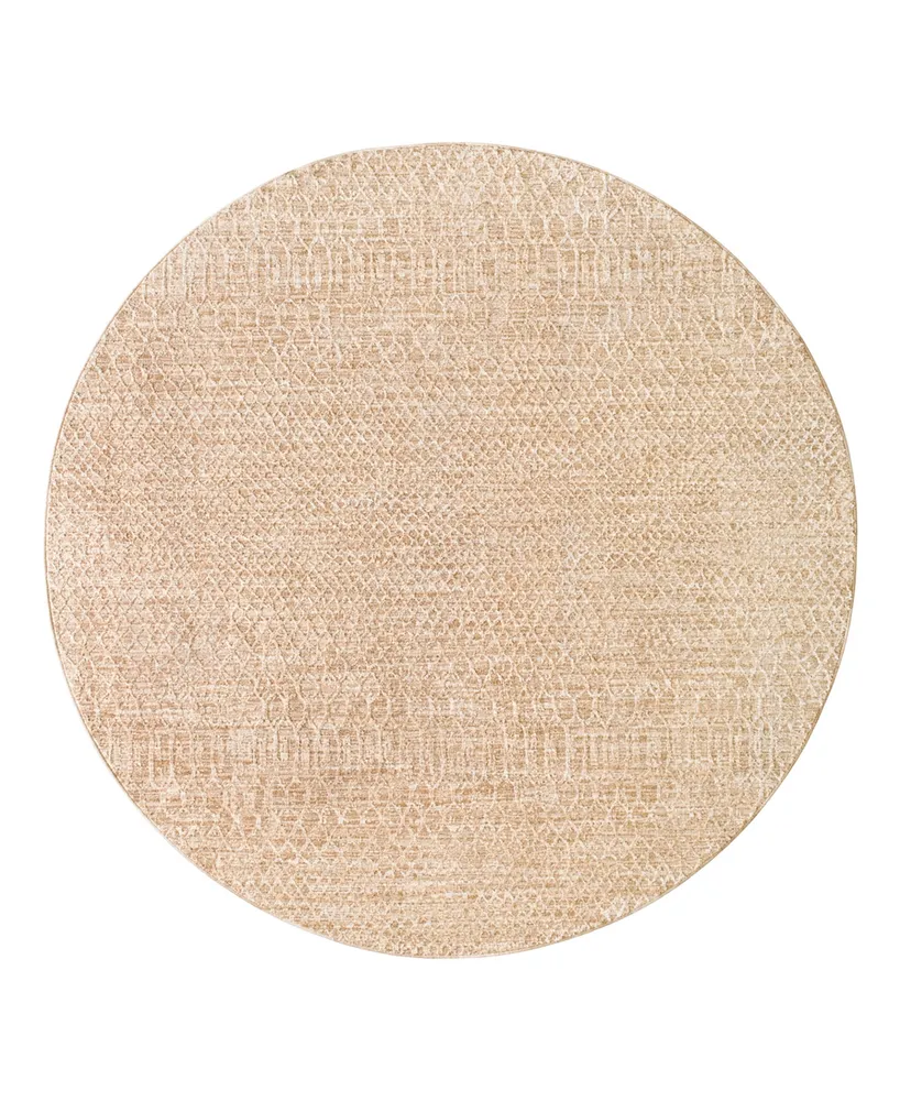 Livabliss Masterpiece High-Low Mpc-2302 6'7" x 6'7" Round Area Rug