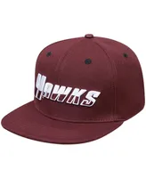 Men's Pro Standard Maroon Maryland Eastern Shore Hawks Evergreen Hawks Snapback Hat