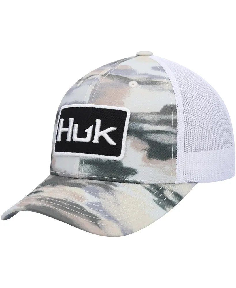 Huk Men's Huk Khaki Edisto Trucker Snapback Hat