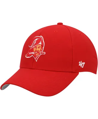 Men's '47 Brand Red Tampa Bay Buccaneers Mvp Adjustable Hat