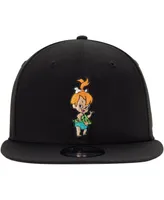 Men's New Era Black The Flintstones Pebbles 9FIFTY Snapback Adjustable Hat