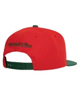 Men's Mitchell & Ness Red New Jersey Devils Core Team Ground 2.0 Snapback Hat