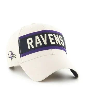 Men's '47 Brand Cream Baltimore Ravens Crossroad Mvp Adjustable Hat