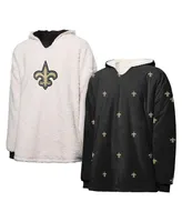 Women's Foco New Orleans Saints Repeat Print Reversible Hoodeez