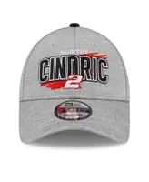 Men's New Era Gray Austin Cindric Name Splash 9FORTY Snapback Adjustable Hat