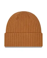 Men's New Era Light Brown Nc State Wolfpack Core Classic Cuffed Knit Hat