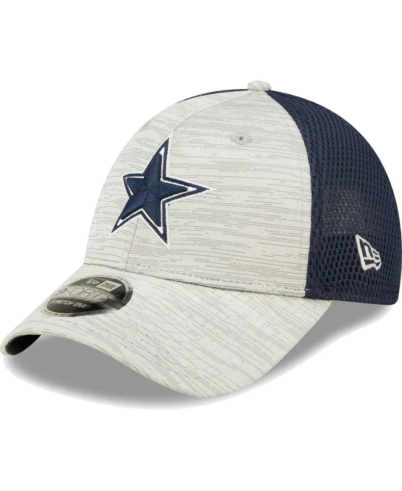 Men's New Era Gray, Navy Dallas Cowboys Active 9FORTY Adjustable Snapback Hat