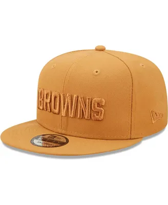 Men's New Era Brown Cleveland Browns Color Pack 9FIFTY Snapback Hat