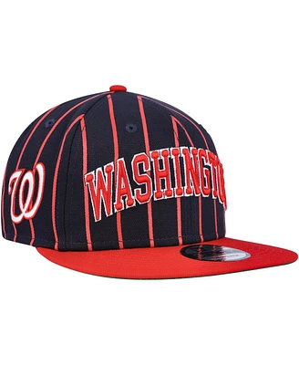 Men's New Era Navy, Red Washington Nationals City Arch 9FIFTY Snapback Hat