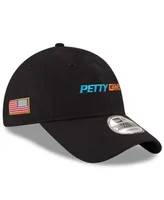Men's New Era Black Petty Gms Motorsports Enzyme Washed 9TWENTY Adjustable Hat