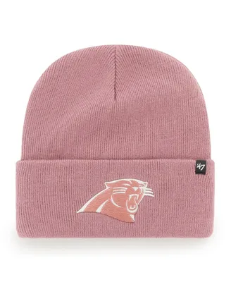 Women's '47 Brand Pink Carolina Panthers Haymaker Cuffed Knit Hat