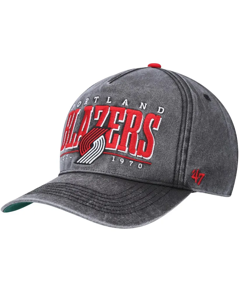 Men's '47 Brand Black Portland Trail Blazers Fontana Hitch Snapback Hat