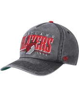 Men's '47 Brand Black Portland Trail Blazers Fontana Hitch Snapback Hat