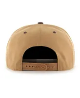 Men's '47 Brand Tan Charlotte Hornets Toffee Captain Snapback Hat