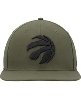 Men's '47 Brand Olive Toronto Raptors Ballpark Camo Captain Snapback Hat