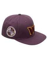 Men's Pro Standard Burgundy Washington Commanders Classic Snapback Hat